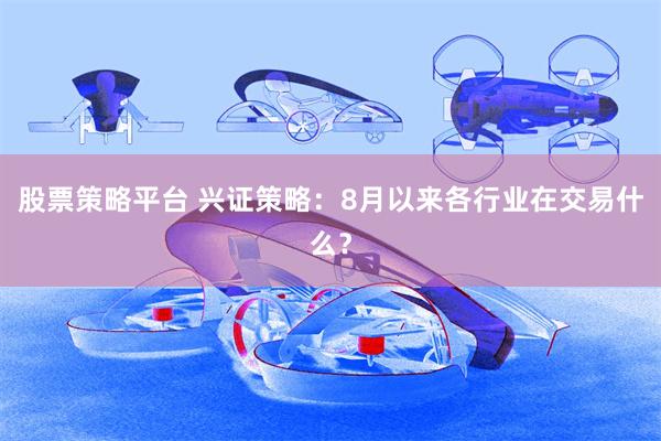 股票策略平台 兴证策略：8月以来各行业在交易什么？
